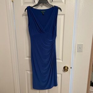 Size 6 Lauren Ruched Sleeveless Dress